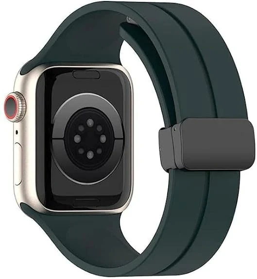 Alpine Green Magnetic Clasp Adjustable Strap For Apple Watch Series 1 (42mm/44mm/45mm/46mm/49mm) - Image 2