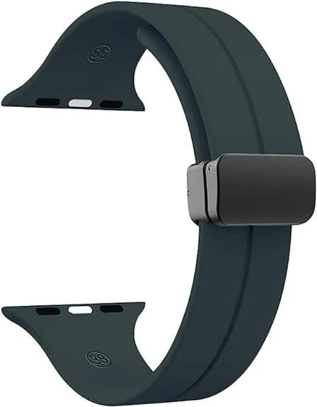 Alpine Green Magnetic Clasp Adjustable Strap For Apple Watch SERIES SE 2020 (42mm/44mm/45mm/46mm/49mm) - Image 3
