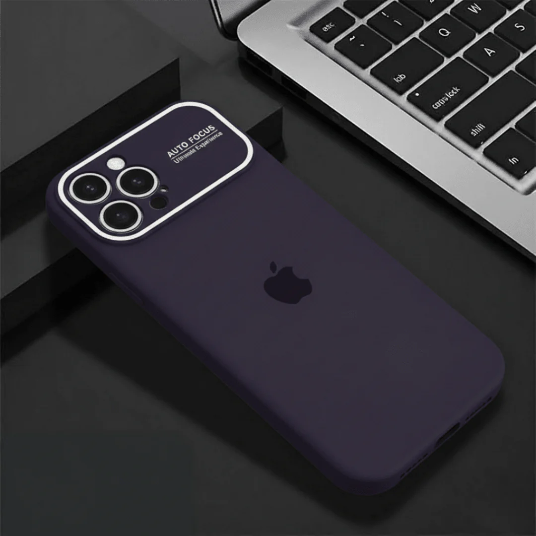 Auto Focus Deep Purple Original Silicone case for Apple iphone 13 Pro Max