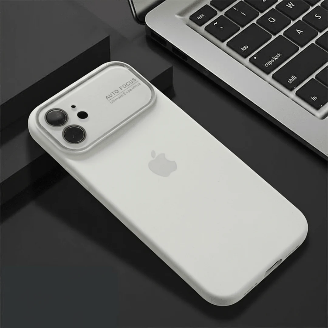 Auto Focus White Original Silicone case for Apple iphone 11