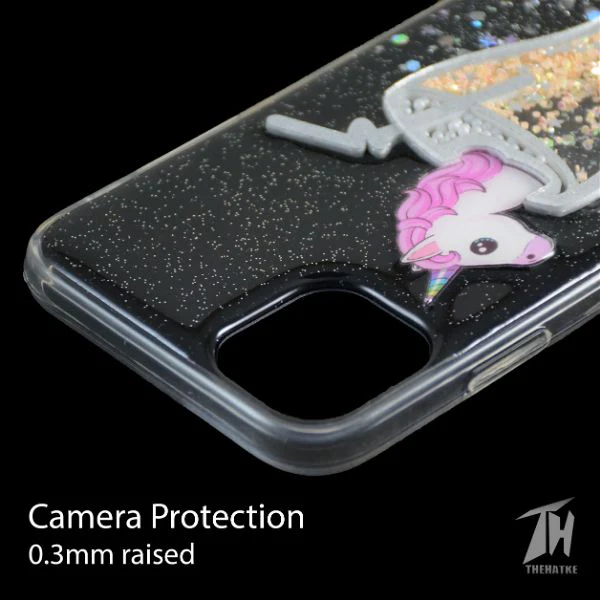Black 3D Unicorn Silicone Case For Apple iphone 11 pro max - Image 4