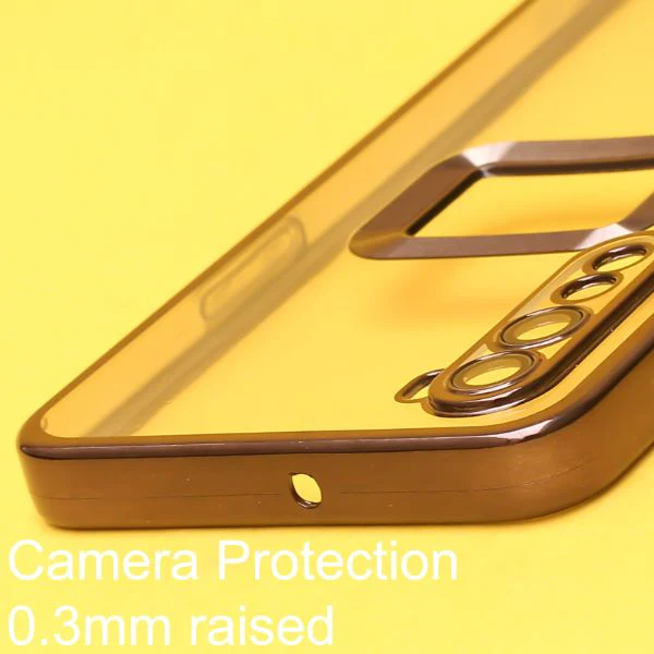 Black 6D Chrome Logo Cut Transparent Case for Oneplus Nord - Image 4