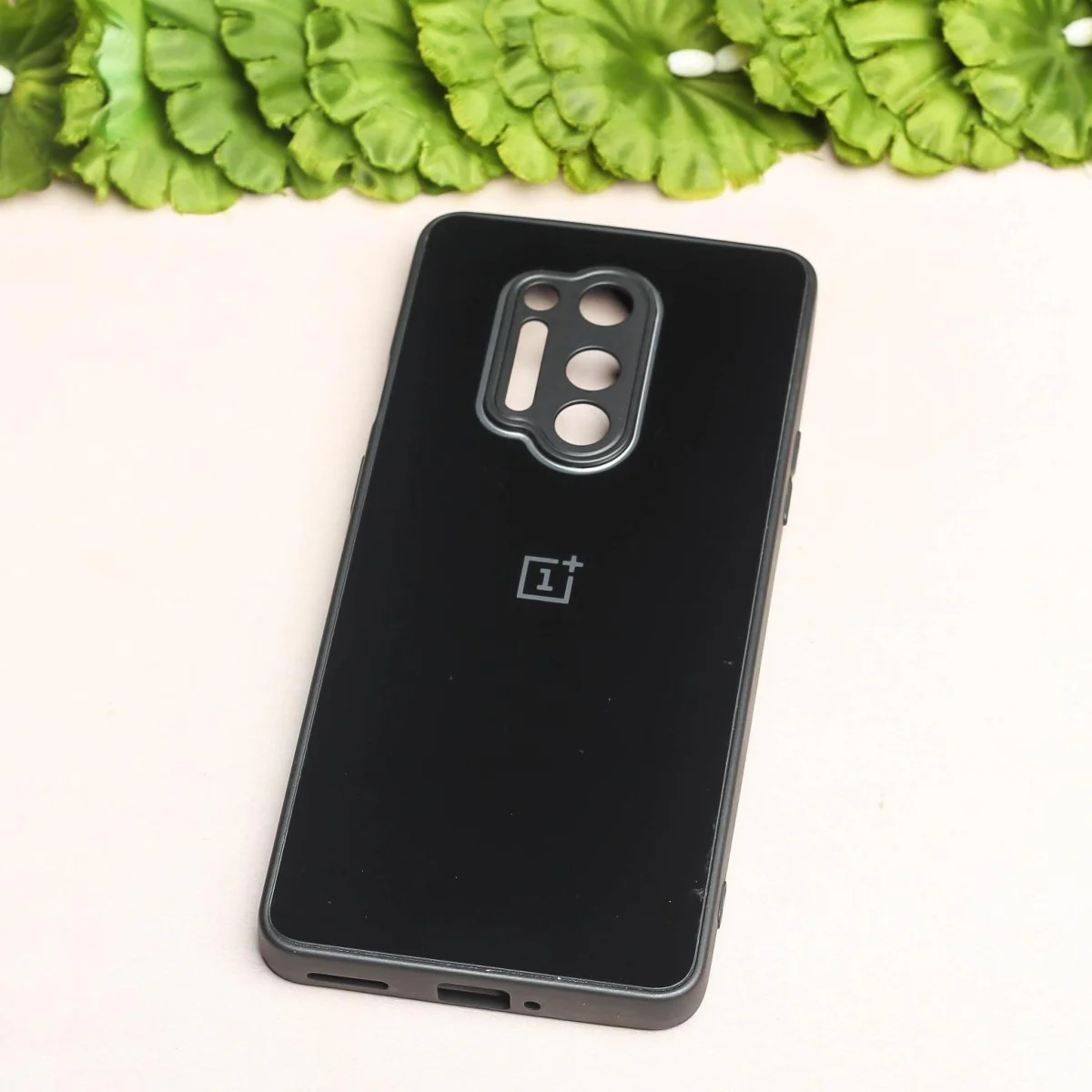 Black camera Safe mirror case for Oneplus 8 Pro - Image 2