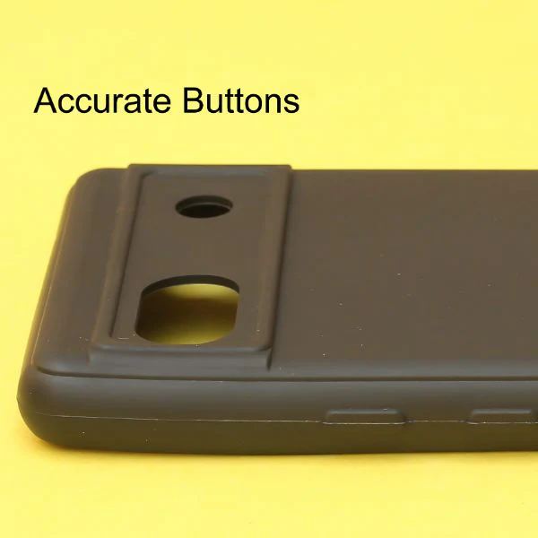 Black Candy Logo cut Silicone Case for Google Pixel 6A - Image 3