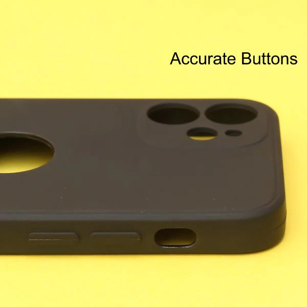 Black Candy Logo Cut Silicone Case for Apple Iphone 12 - Image 3