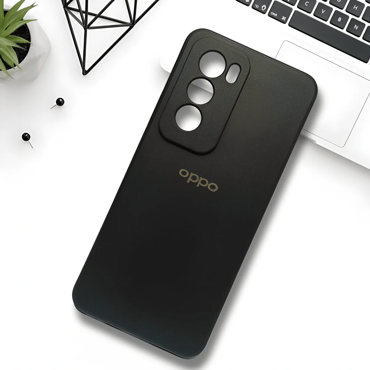 Black Candy Silicone Case for Oppo Reno 12 Pro
