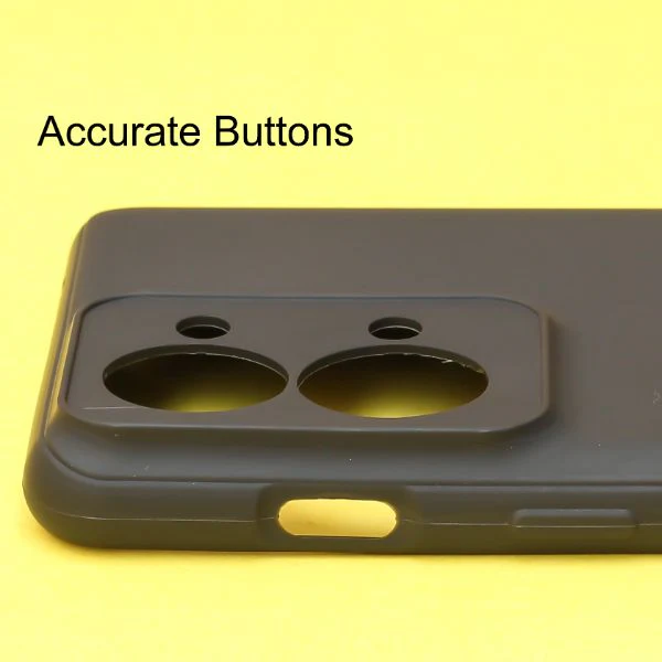 Black Candy Silicone with Apple Logo Case for Oneplus Nord 2T - Image 3