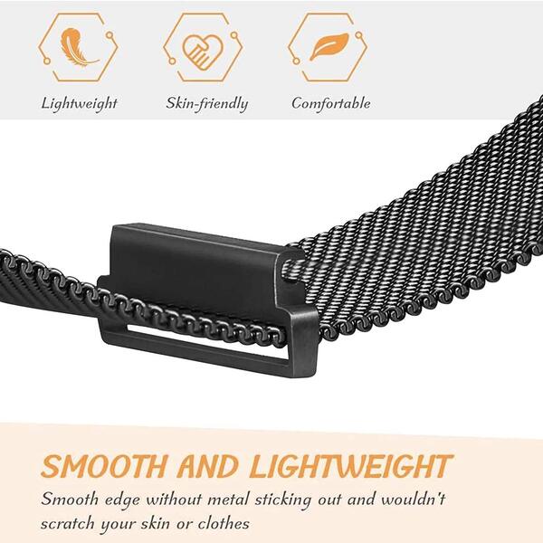 Black Chain Strap For Smart Watch (22mm) - Image 2