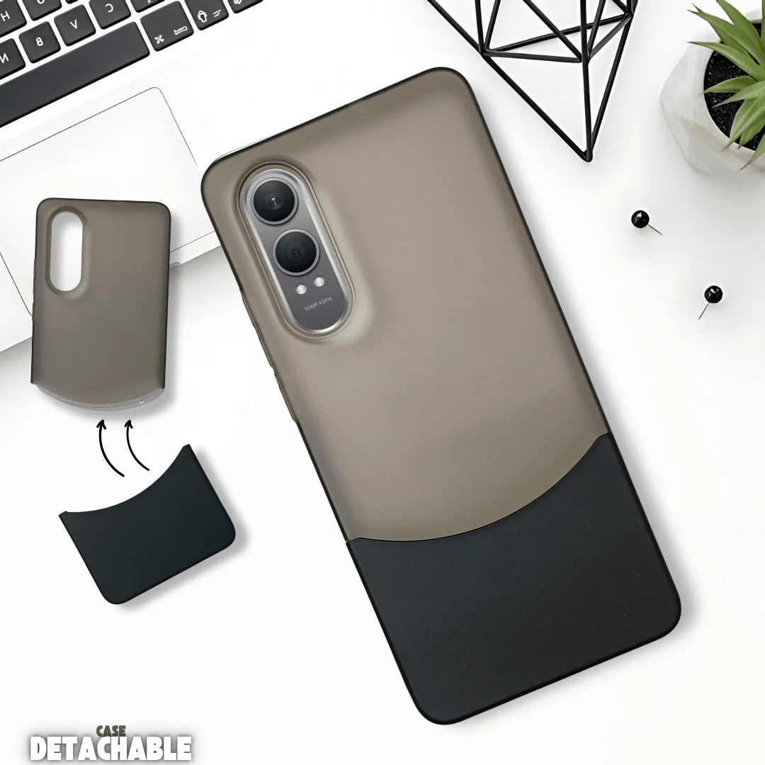 Black Detach Matte Case For Oneplus Nord Ce 4 Lite