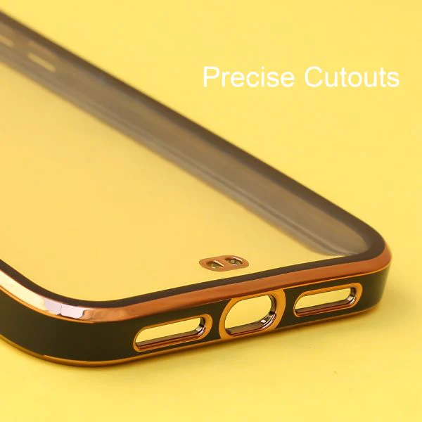 Black Electroplated Transparent Case for Apple iphone 11 Pro - Image 6