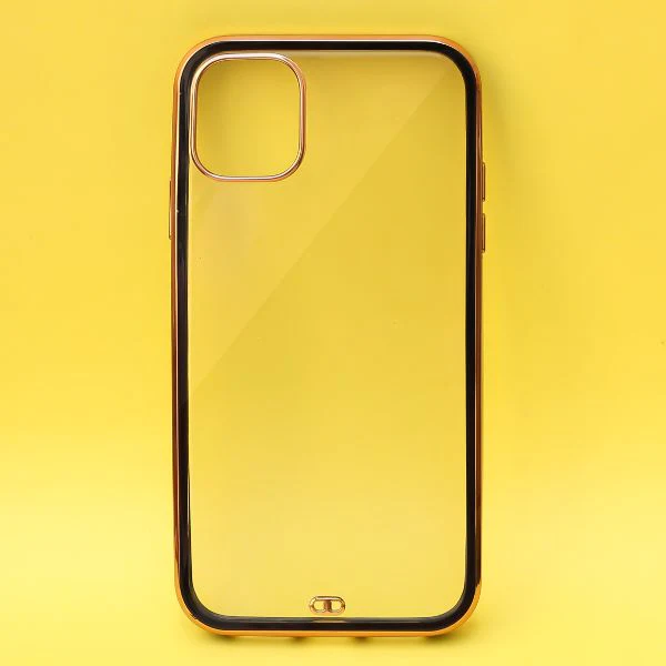 Black Electroplated Transparent Case for Apple iphone 14 - Image 2