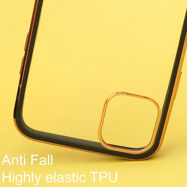 Black Electroplated Transparent Case for Apple iphone 14 - Image 3