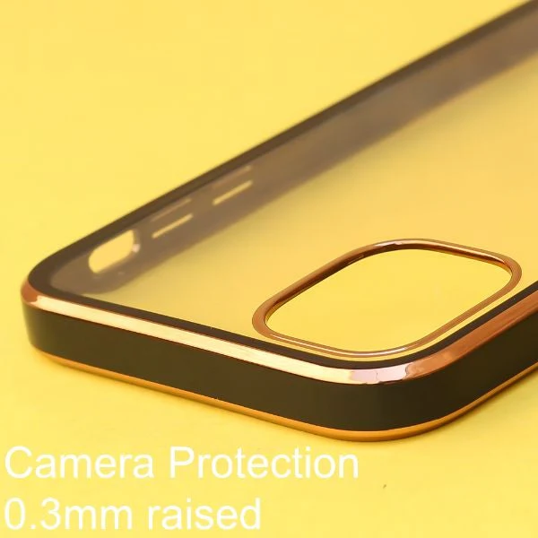 Black Electroplated Transparent Case for Apple iphone 14 - Image 5