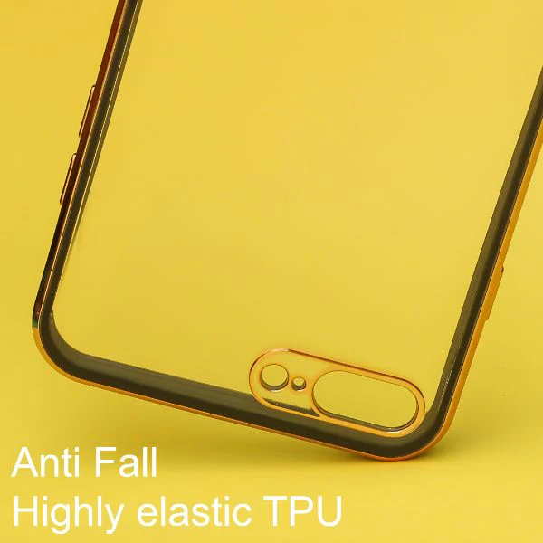 Black Electroplated Transparent Case for Apple iphone 7 Plus - Image 3