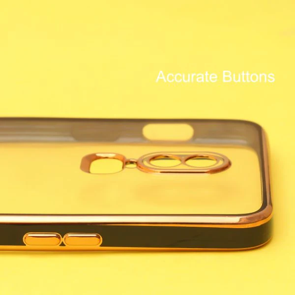 Black Electroplated Transparent Case for Oneplus 6 - Image 4