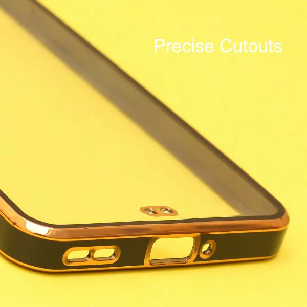 Black Electroplated Transparent Case for Oneplus 8T - Image 5
