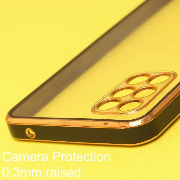 Black Electroplated Transparent Case for Oneplus 9R - Image 4
