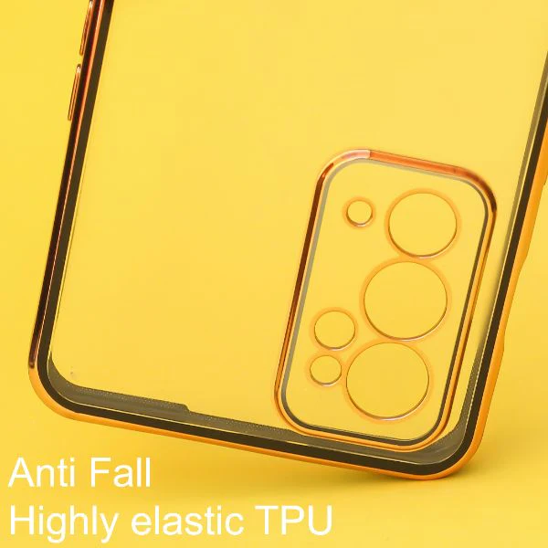 Black Electroplated Transparent Case for Oneplus 9RT - Image 3
