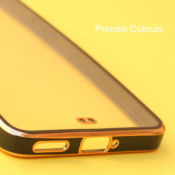 Black Electroplated Transparent Case for Oneplus 9RT - Image 6