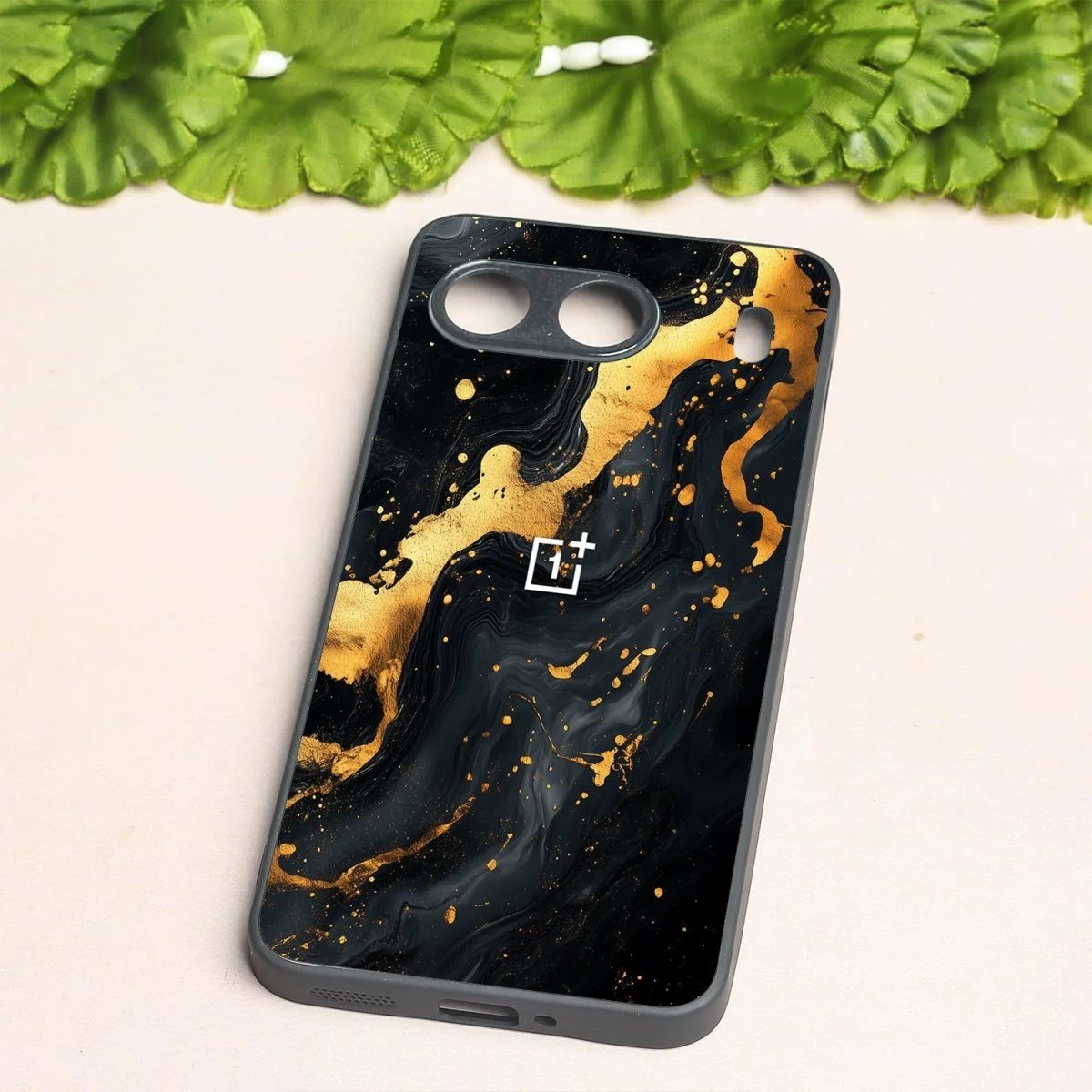 Black Gold Blaze metal back case for Oneplus Nord 4 - Image 2