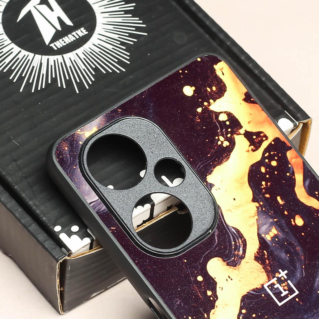 Black Gold Blaze metal back case for OnePlus Nord CE 3 Lite - Image 4