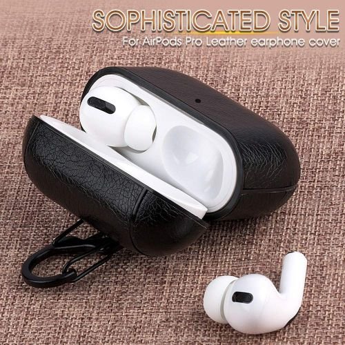 Black Leather Case For Apple Airpods Pro 2 - Image 4