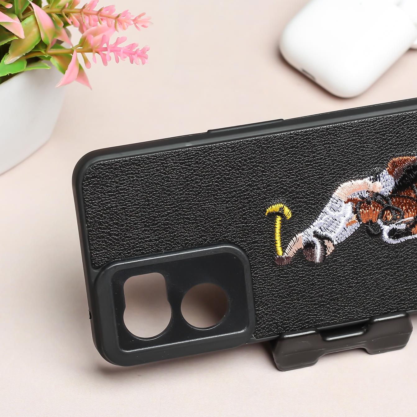 Black Leather Horse Rider Ornamented for Oneplus Nord CE 2 - Image 3