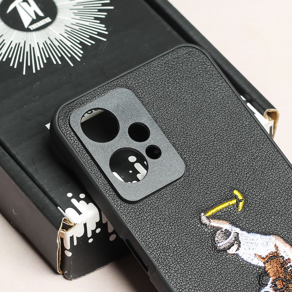 Black Leather Horse Rider Ornamented for Oneplus Nord CE 2 Lite - Image 4