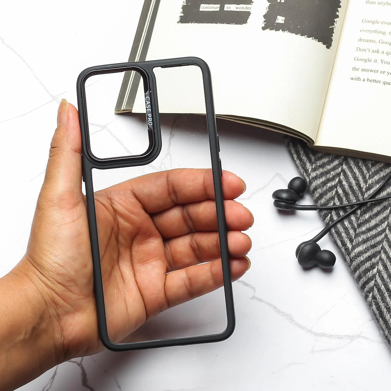 Black Lifted Transperant Case for Nothing Phone 1