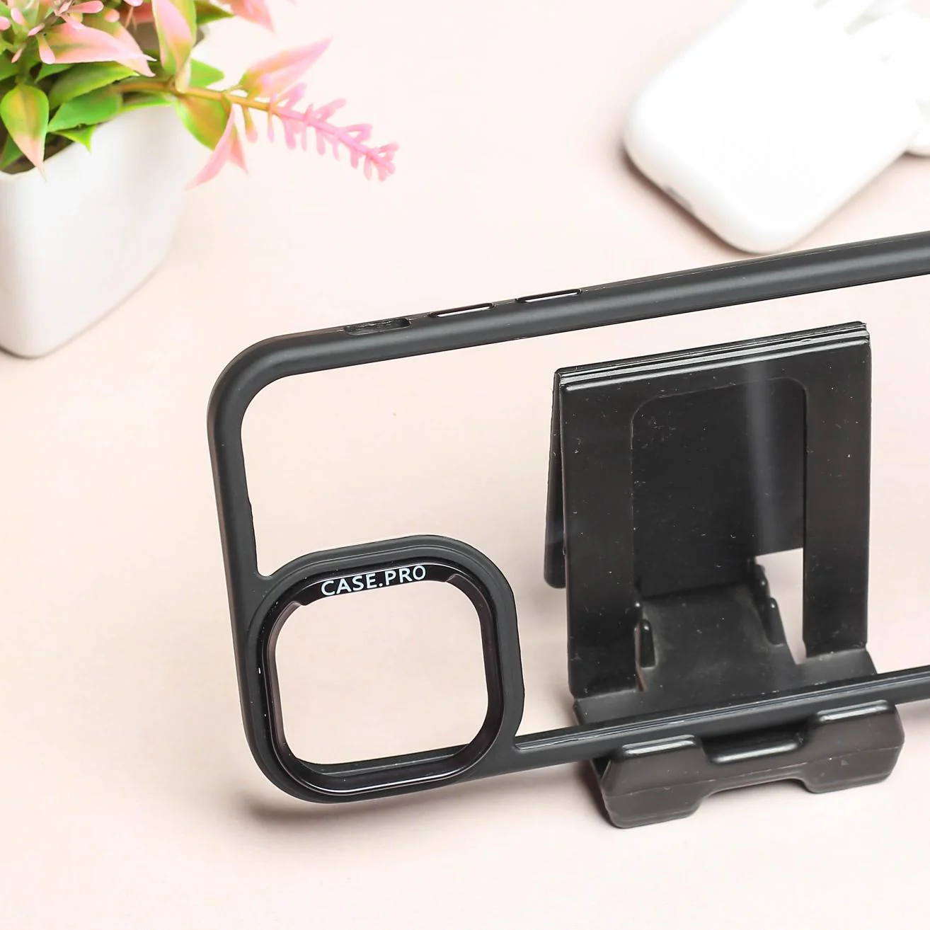 Black Lifted Transperant Case for Apple Iphone 12 Pro - Image 3