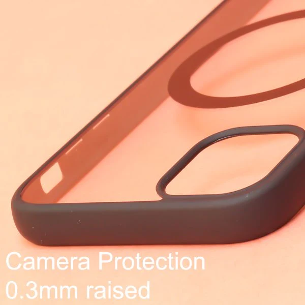 Black MagSafe Clear Transparent Silicone case for Apple iphone 14 Plus - Image 5
