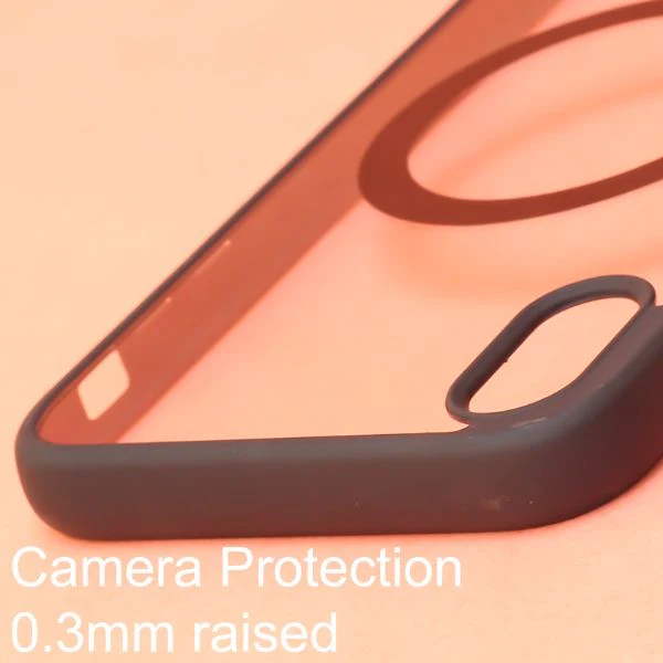 Black MagSafe Clear Transparent Silicone case for Apple iphone X/xs - Image 3