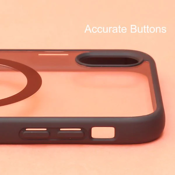 Black MagSafe Clear Transparent Silicone case for Apple iphone X/xs - Image 4