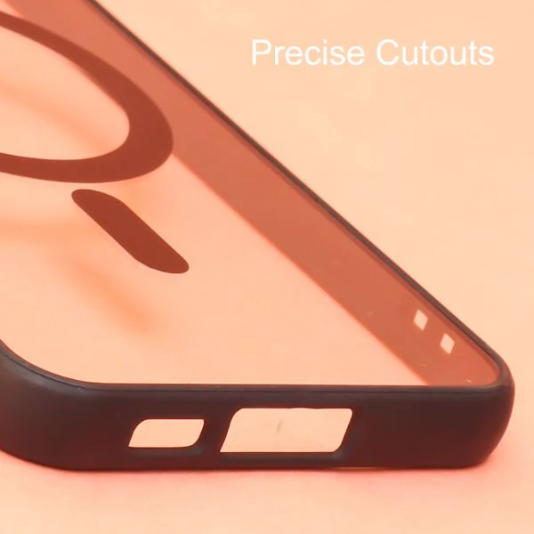 Black MagSafe Clear Transparent Silicone case for Samsung S22 - Image 6
