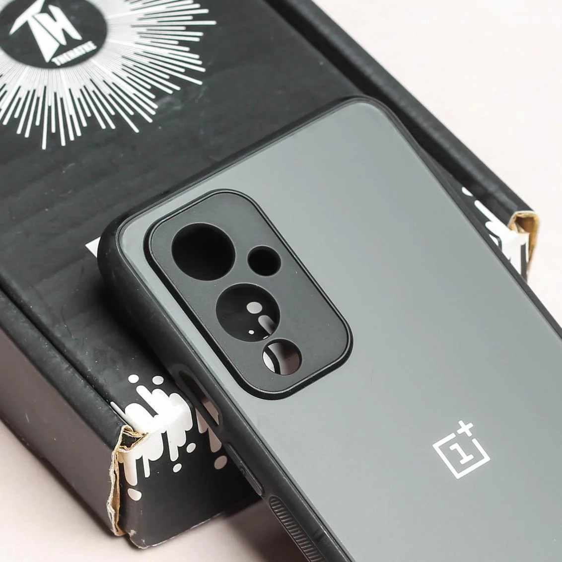 Black Matte Fiber Silicone case for Oneplus 9 - Image 4