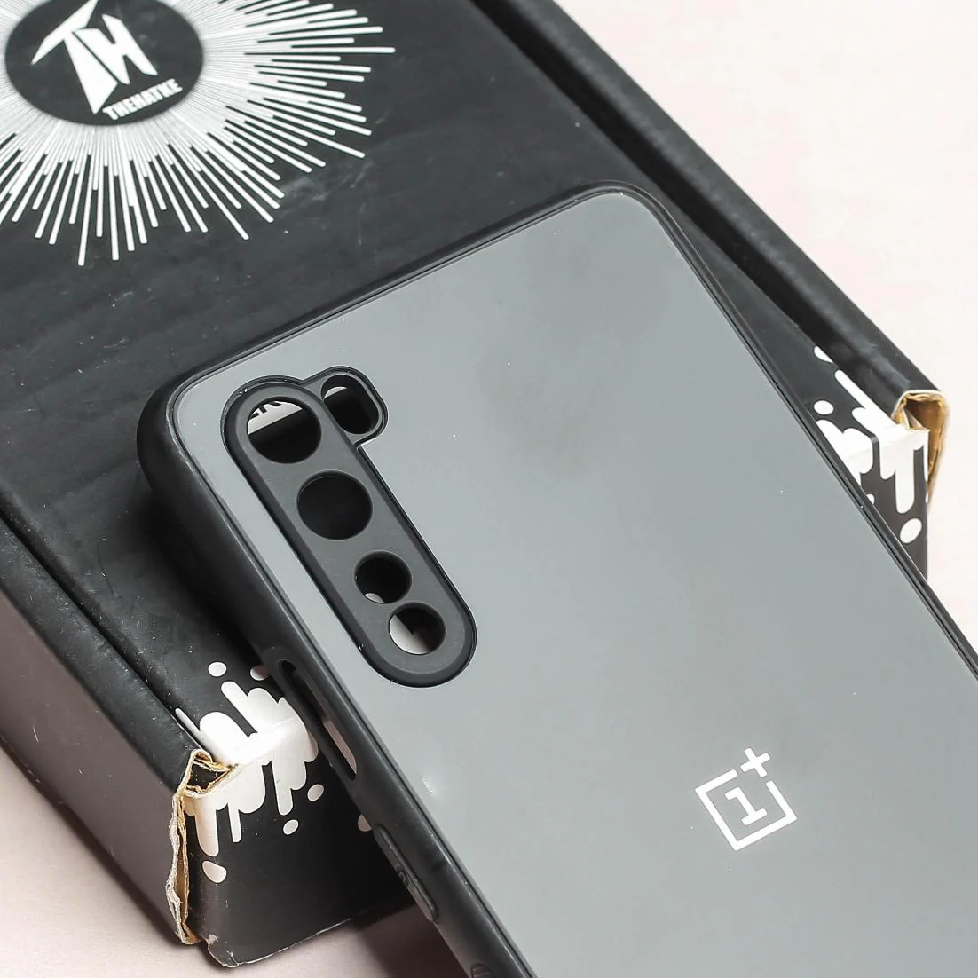 Black Matte Fiber Silicone case for Oneplus Nord - Image 4