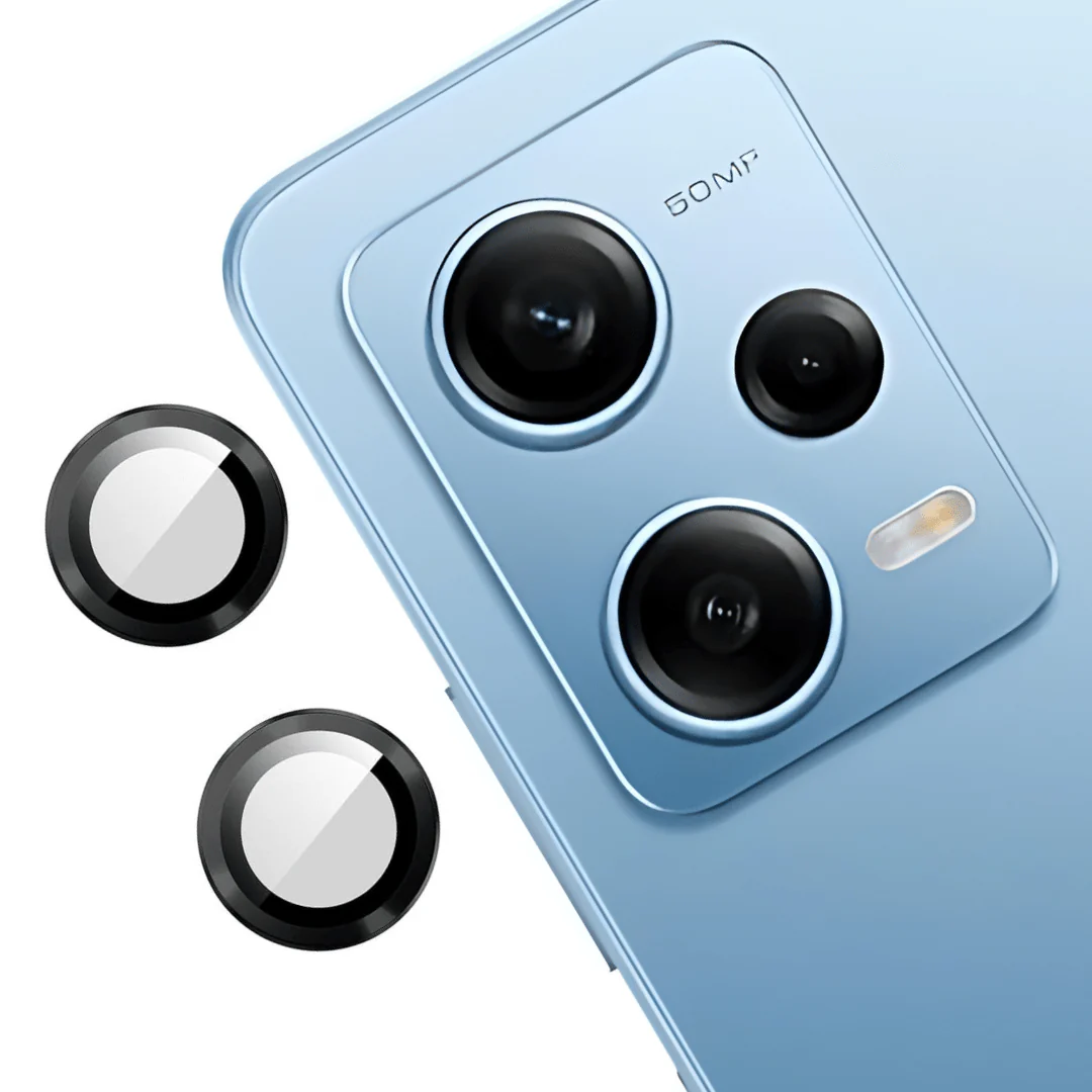 Black Metallic camera ring lens guard for Redmi Note 12 pro