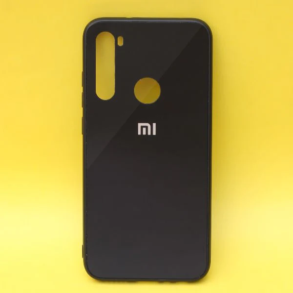 Black mirror Silicone case for Redmi note 8