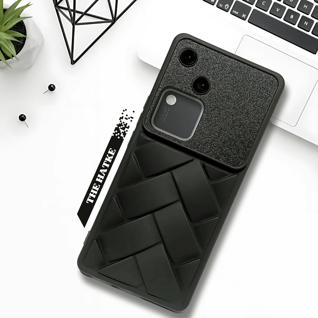 Black Mystic Silicone Case for Vivo V30