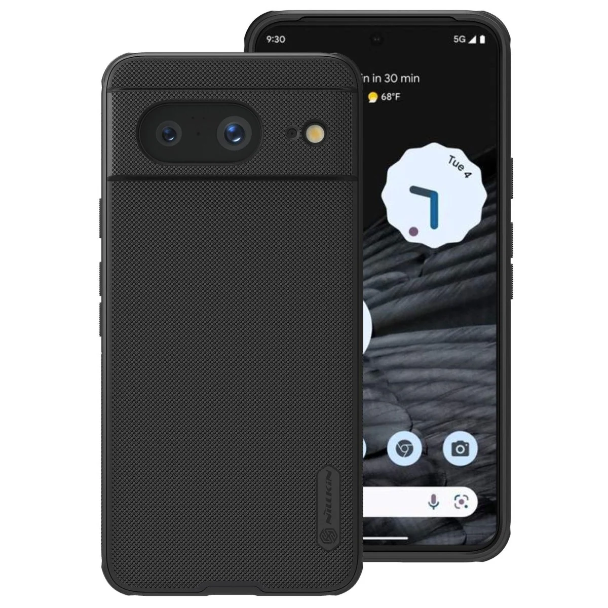 Black Niukin Silicone Case for Google Pixel 6a