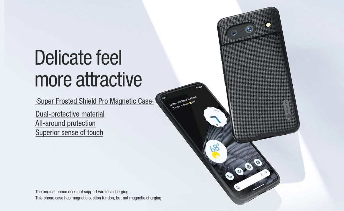 Black Niukin Silicone Case for Google Pixel 6a - Image 4
