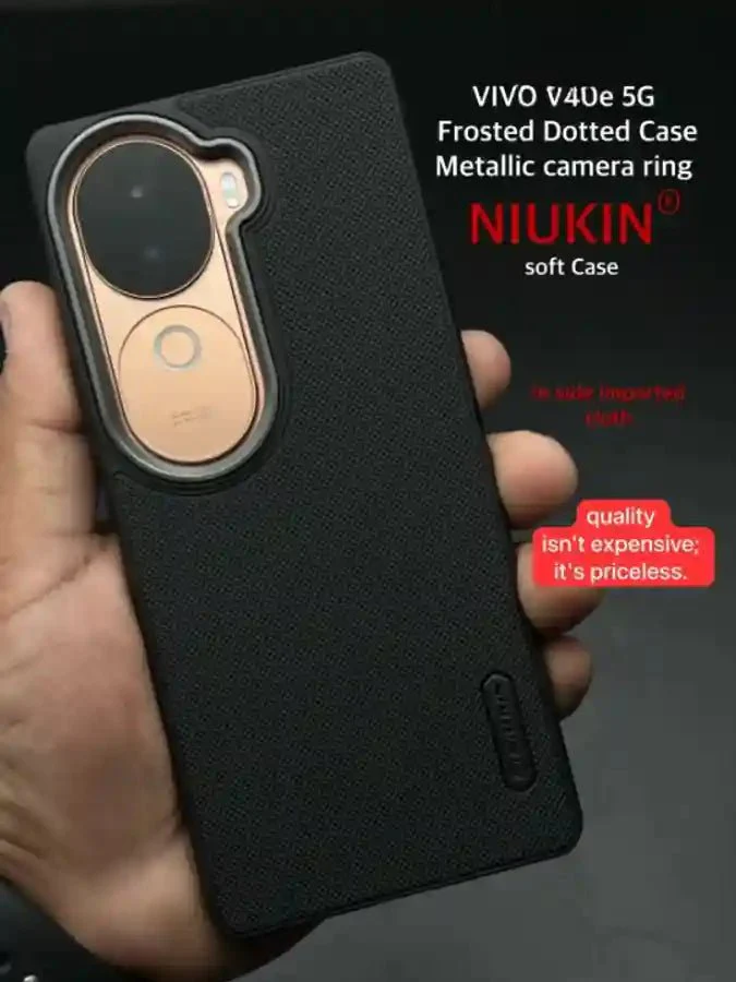 Black Niukin Silicone Case for Vivo V40e