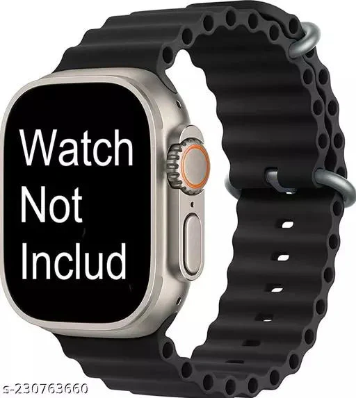 Black Ocean Loop Watch Strap For apple For Apple Watch Series 1 (42mm/44mm/45mm/46mm/49mm)