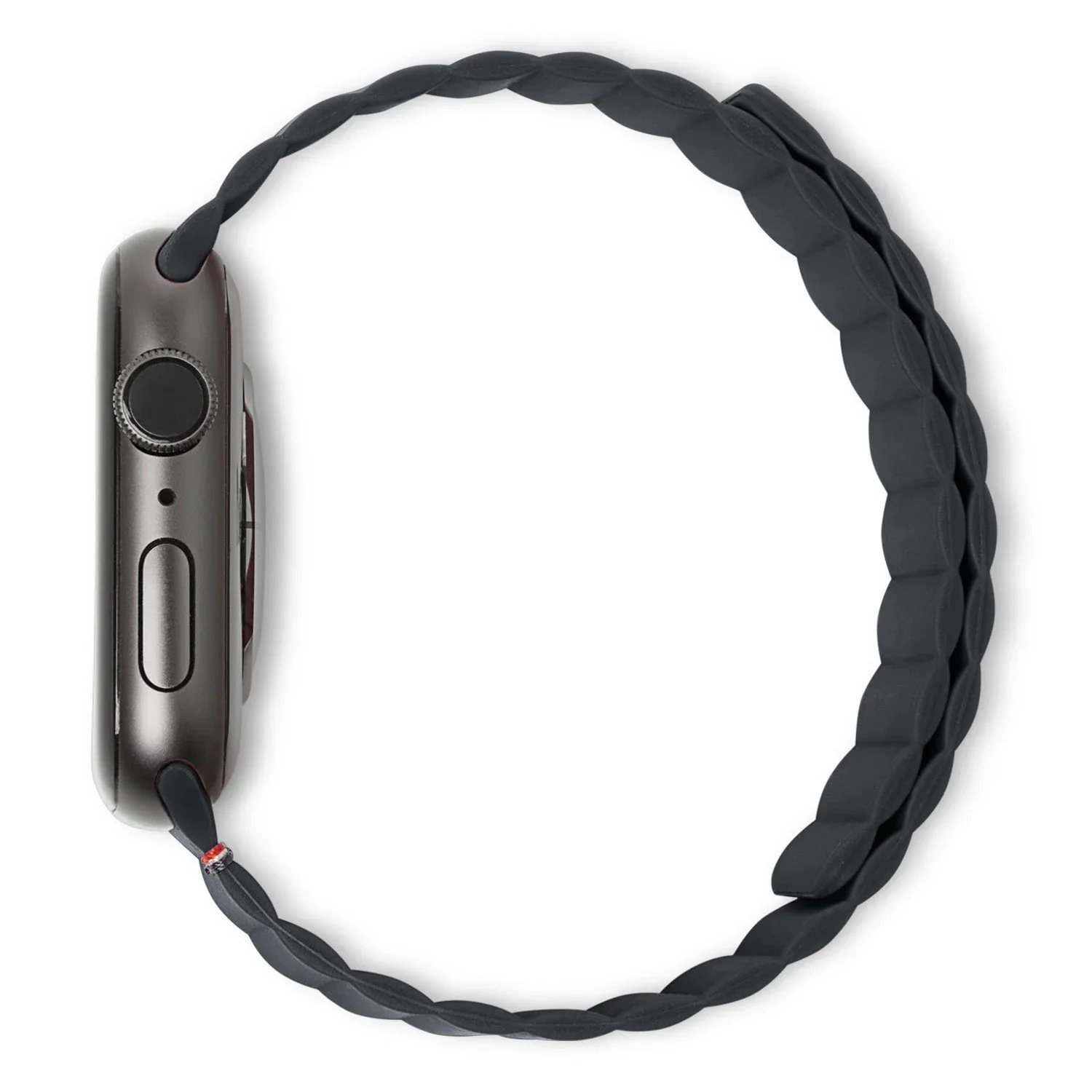 Black Ocean Loop Watch Strap For apple For Apple Watch SERIES 8 (42mm/44mm/45mm/46mm/49mm) - Image 5