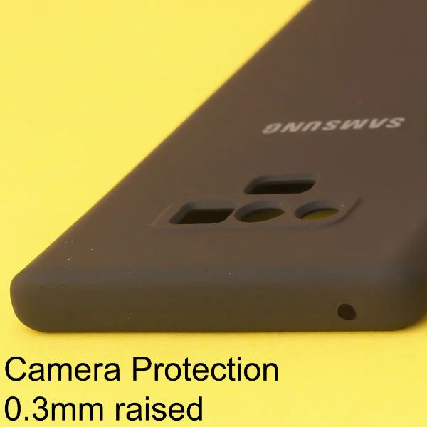 Black Original Camera Safe Silicone case for Samsung Note 9 - Image 3