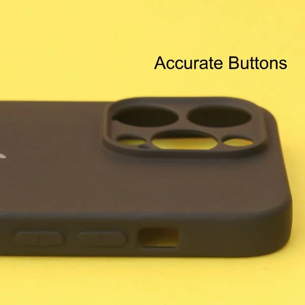 Black Original Camera Safe Silicone case for Apple iphone 11 Pro - Image 4