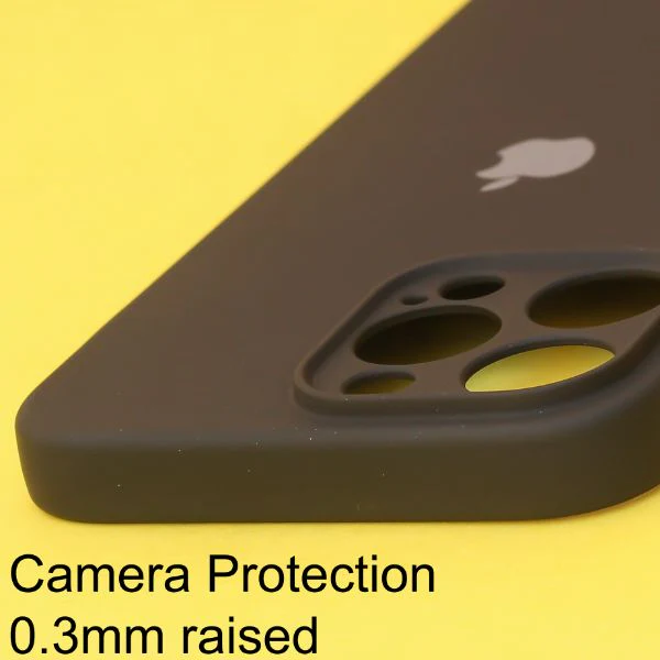 Black Original Camera Safe Silicone case for Apple iphone 14 Pro - Image 3