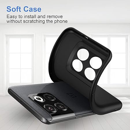 Black Original Camera Safe Silicone case for Oneplus 10t - Image 2