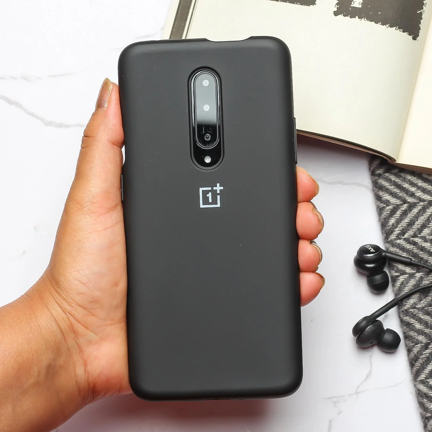 Black Original Silicone case for Oneplus 7 Pro