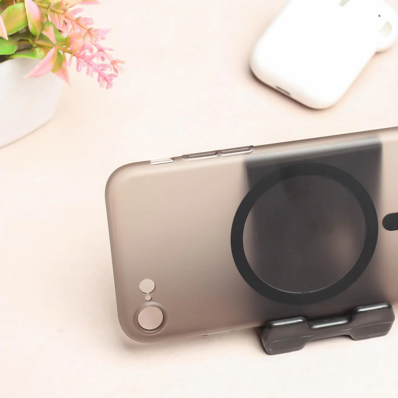 Black Paper Matte Magsafe Case for Apple Iphone 7 - Image 3